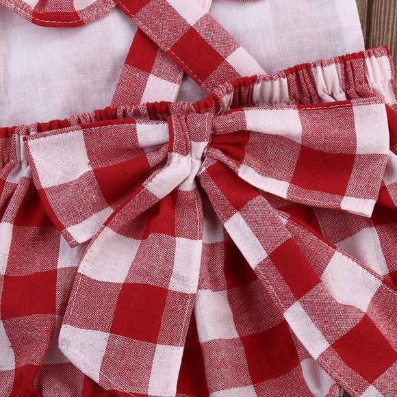 Eva Plaid Picnic Romper - Picture 5 of 6